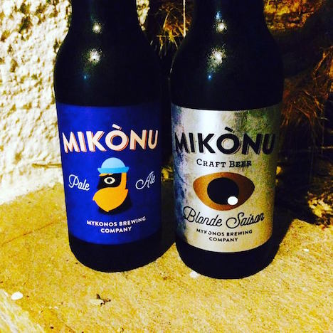 Craft beers of Mykonos, sail transported
