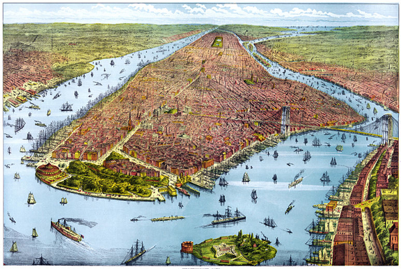 New York Harbor, 1879: from cbrowder.blogspot.de