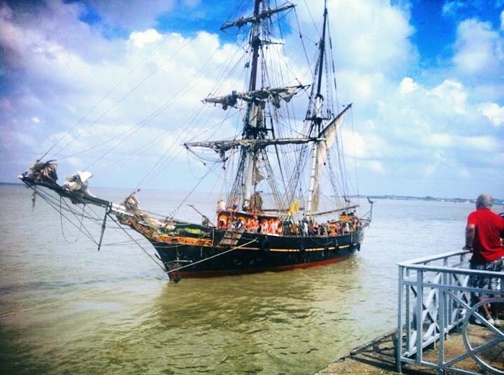 The Tres Hombres has arrived in Belém, Brazil